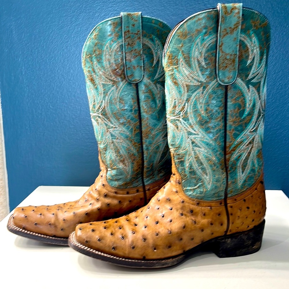 Cavender’s Ladies Ostrich & Leather Boots